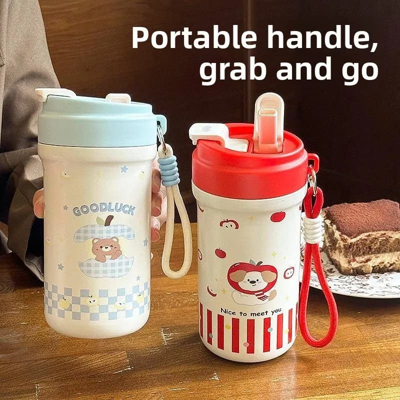 Double Wall Stainless Steel Portable Thermal Bottle For Food, Thermal Bottle for Students, Portable Tumbler