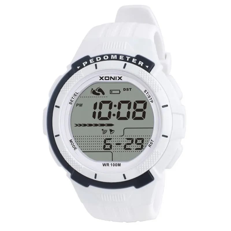 XONIX Nuovo Calorie Pedometro Donna Orologi Sportivi Allarme Impermeabile 100m Digitale Corsa E Jogging Swim Diver Orologio Da Polso Montre Femme GSP