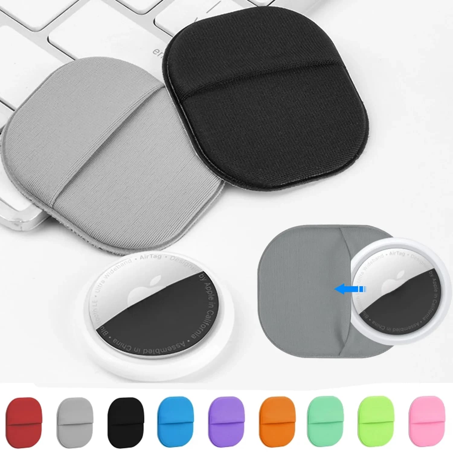 Custodia adesiva Airtag Custodia adesiva Cover Stick-On Mount Custodia protettiva Airtags per TV Bagagli a distanza Bici Auto Laptop