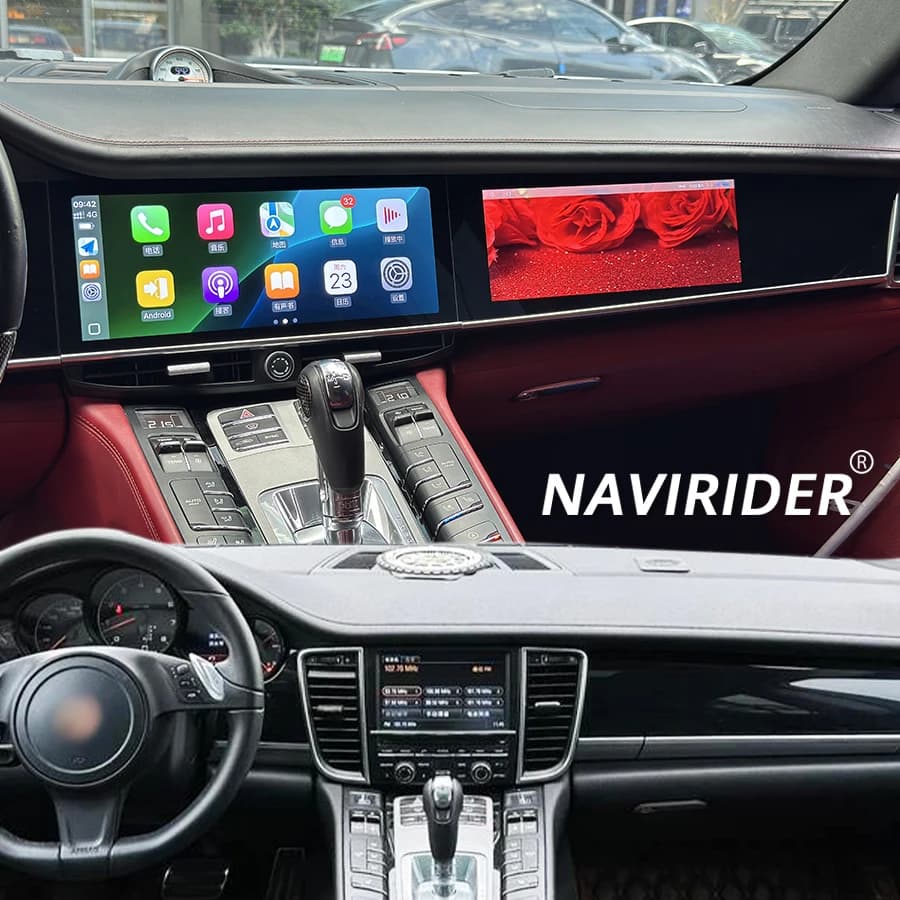 Doppio Schermo Per Porsche Panamera 2010-2017 Sistema Intelligente di Navigazione Stereo GPS Auto Radio Lettore Video Multimediale Carplay