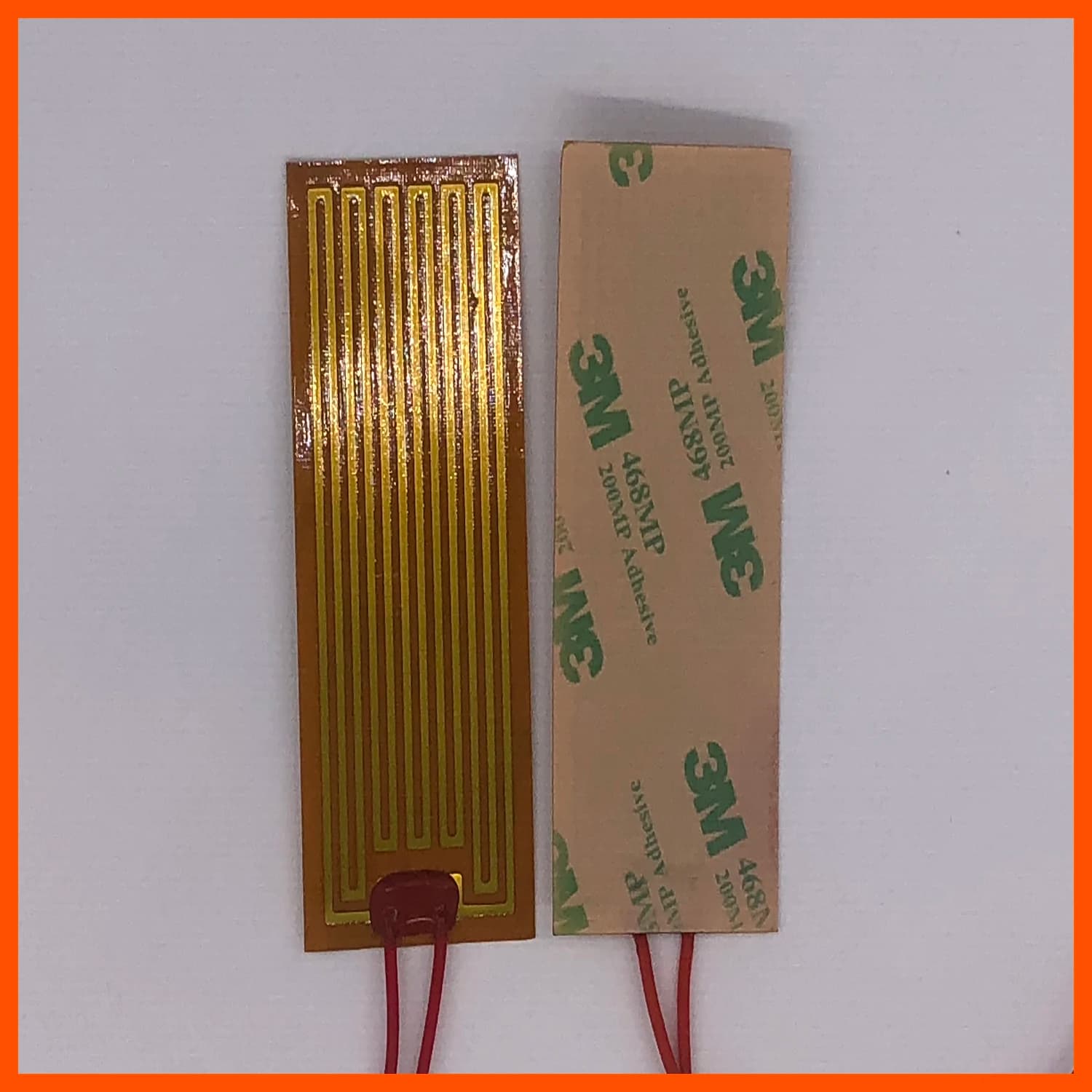 20x40mm 3.3V 5W, elemento elettrico riscaldatore in poliimide PI per strumenti di analisi scientifica piastra flessibile per stampante 3D in gomma termica