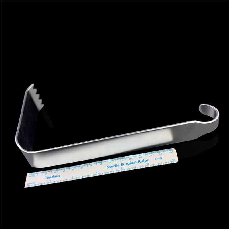 Retrattore acetabolare, strumento ortopedico medico, gancio per articolazione del ginocchio DDA, retrattore a gancio dentato per trazione profonda, gruppo C
