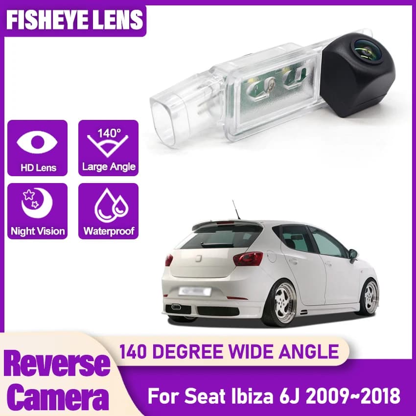 Auto hd rear camera for SEAT Ibiza 6J 2009 2010 2012 2014 2016 2018 CCD Night Vision plate camera retromarcia