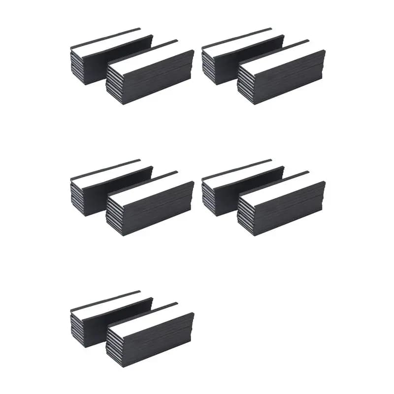 【ACCESSORI ELETTRONICI】Portaetichette magnetici 4x1,57 pollici, 100 pezzi, canale a C, carte in carta bianca, pellicola protettiva, magnete potente