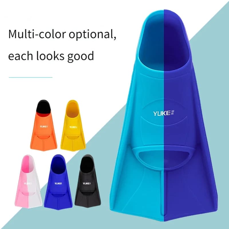 Professional Silicone Dive Pine Training Pine for Men and Women Short Snorkeling Swimming Pine Set for Kids Pine Equipment