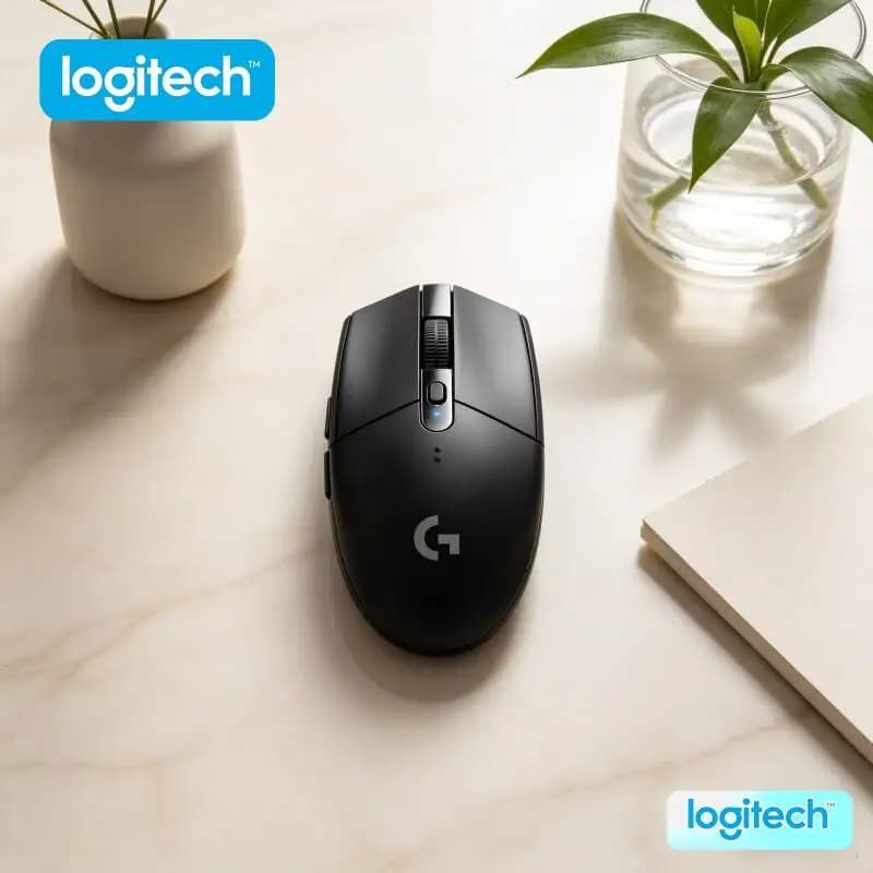 Mouse da Gaming Wireless Logitech G305, 12000 DPI HERO, 6 Tasti Personalizzabili, Batteria 250h, 99g, Tecnologia LIGHTSPEED, per PC Mac Laptop