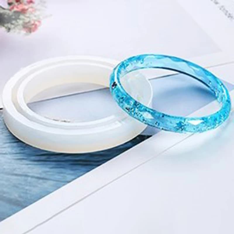 Stampo in Silicone Trasparente per Braccialetti in Resina, Strumenti per la Creazione di Stampi in Resina