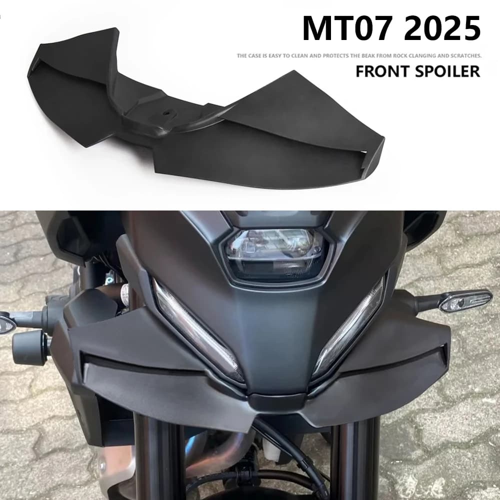 Moto Per MT07 MT 07 2025 Downforce Winglet Aerodinamico Ala Spoiler Anteriore Kit MT-07 2025 Nuovi Accessori Spoiler Anteriore