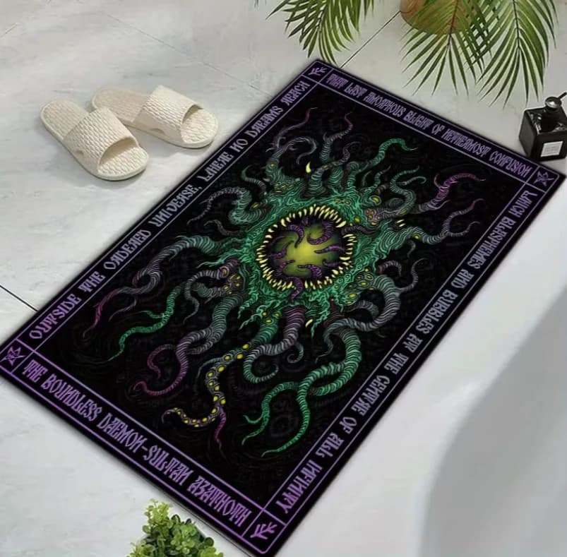 Home Office Outdoor Cartoon Horror Lovecraft Carpet Welcome Door Mat Living Room Decoration Bedroom Kitchen Bathroom Mat Outdoor