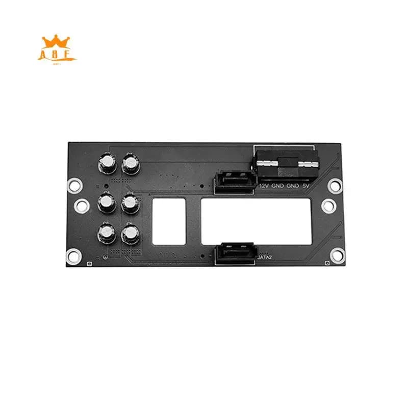 A08E-Dual SATA 2.5 Pollici Backplane per Hard Disk, Adattatore per Chassis NAS, Piastra di Adattamento SATA Grande 4D, Alimentatore per Server di Archiviazione