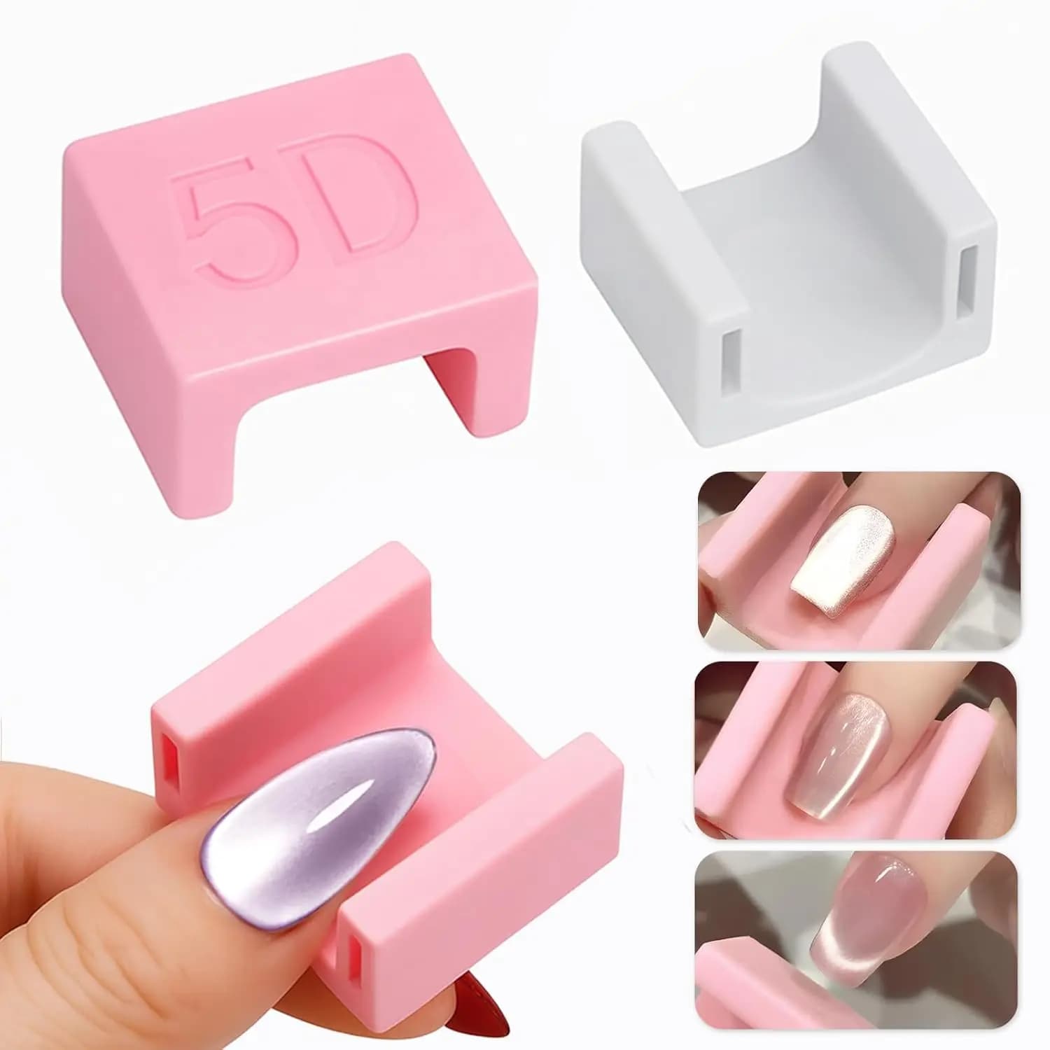 Magnetic Tool for Nail Art Effect Eye of Cat, Magnetic Stick for Gel Magnetic Eye of Cat DIY, Special Velvet 5D, DIY Tool for Nails, UV Magnetic Nails for French