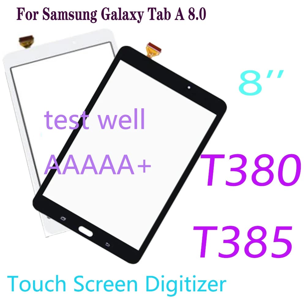 Nuovo T385 TouchScreen Per Samsung Galaxy Tab A 8.0 SM-T380 T380 Pannello Touch Screen T385 Digitizer Sensore Frontale In Vetro Non LCD
