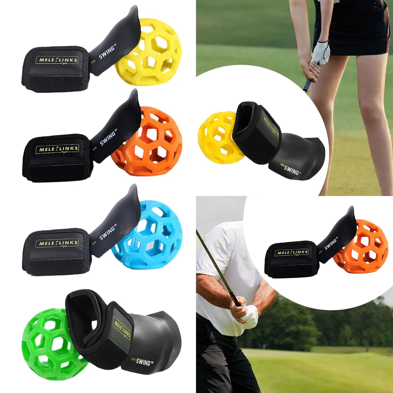 Supporto da Polso in Plastica per Allenamento Golf, Attrezzatura per Pratica Swing, Strumento per Esercizi Sportivi all'Aperto