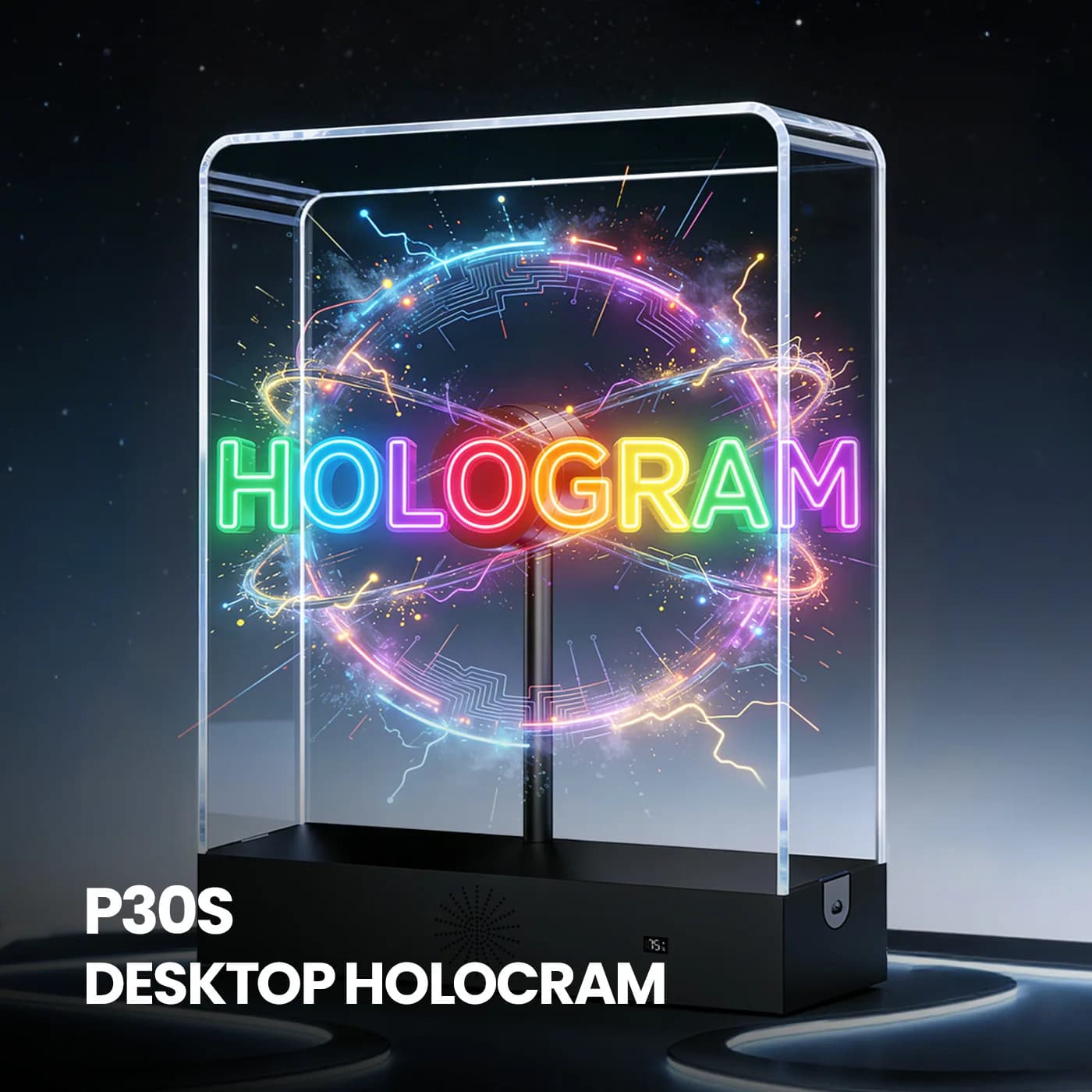 30CM 3d hologram projector halloween christmas hologram display custom logo products transparent led display