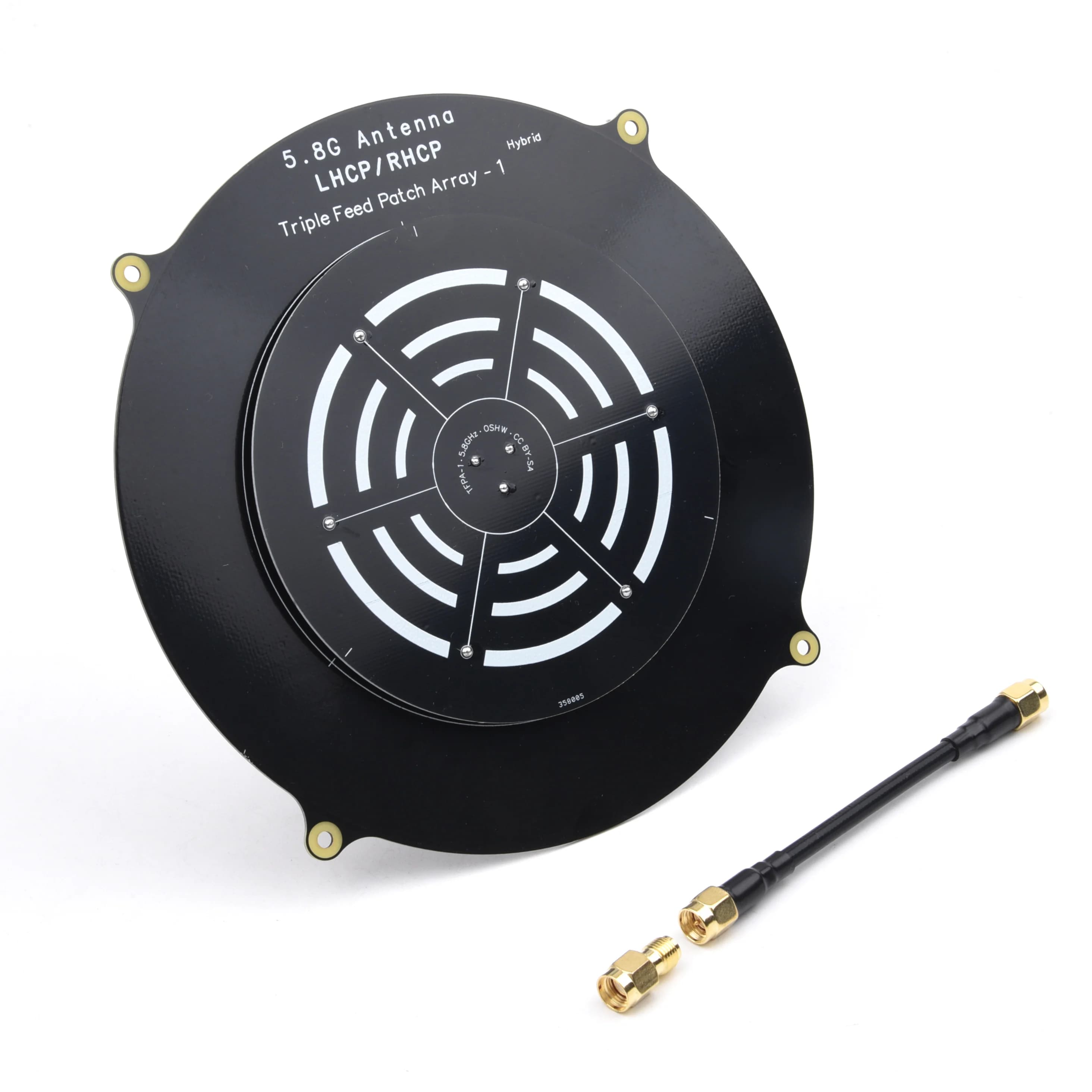 150mm Triple Feed Patch 5.8GHz 14dBi Pagoda Array FPV Antenna LHCP RHCP RPSMA SMA Per RC Drone FPV Quadcopter
