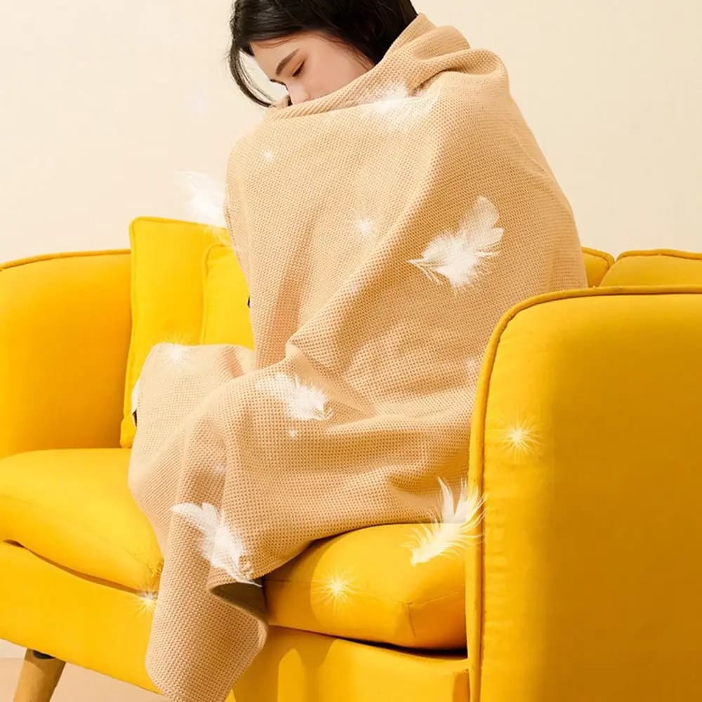 Wearable Electric Heated Blanket Zipper Closure 3 Heating Levels USB Heated Shawl Quickly Heating Adjustment Body Warmer Wrap