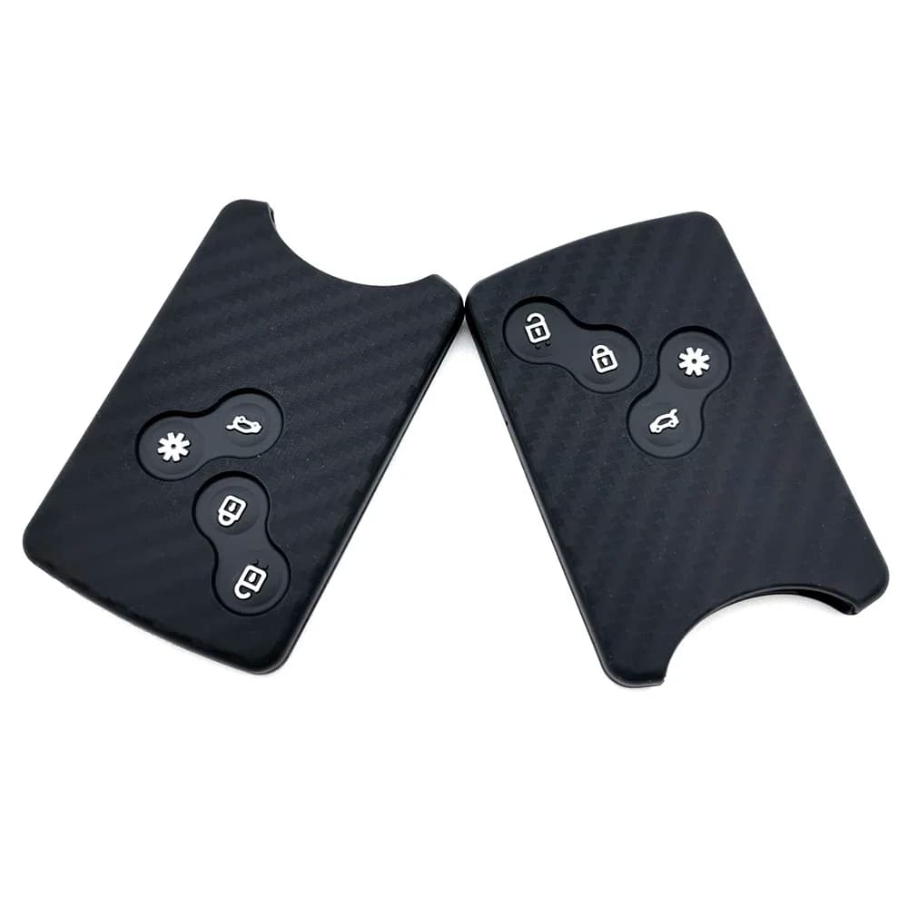 Per Renault Kadjar Captur Clio Megane 2 3 4 RS Koleos Logan Scenic Duster Card Nuova copertura chiave per auto in silicone Proteggi custodia