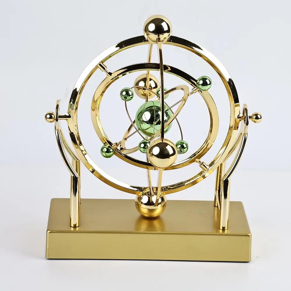 Pendolo in orbita celeste, macchina per il movimento perpetuo, ornamento rotante per l'equilibrio della culla di Newton, casa, soggiorno, camera da letto