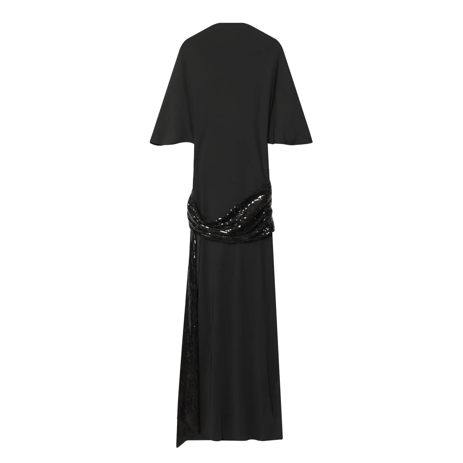 Abito midi da donna con paillettes e cintura V6JO