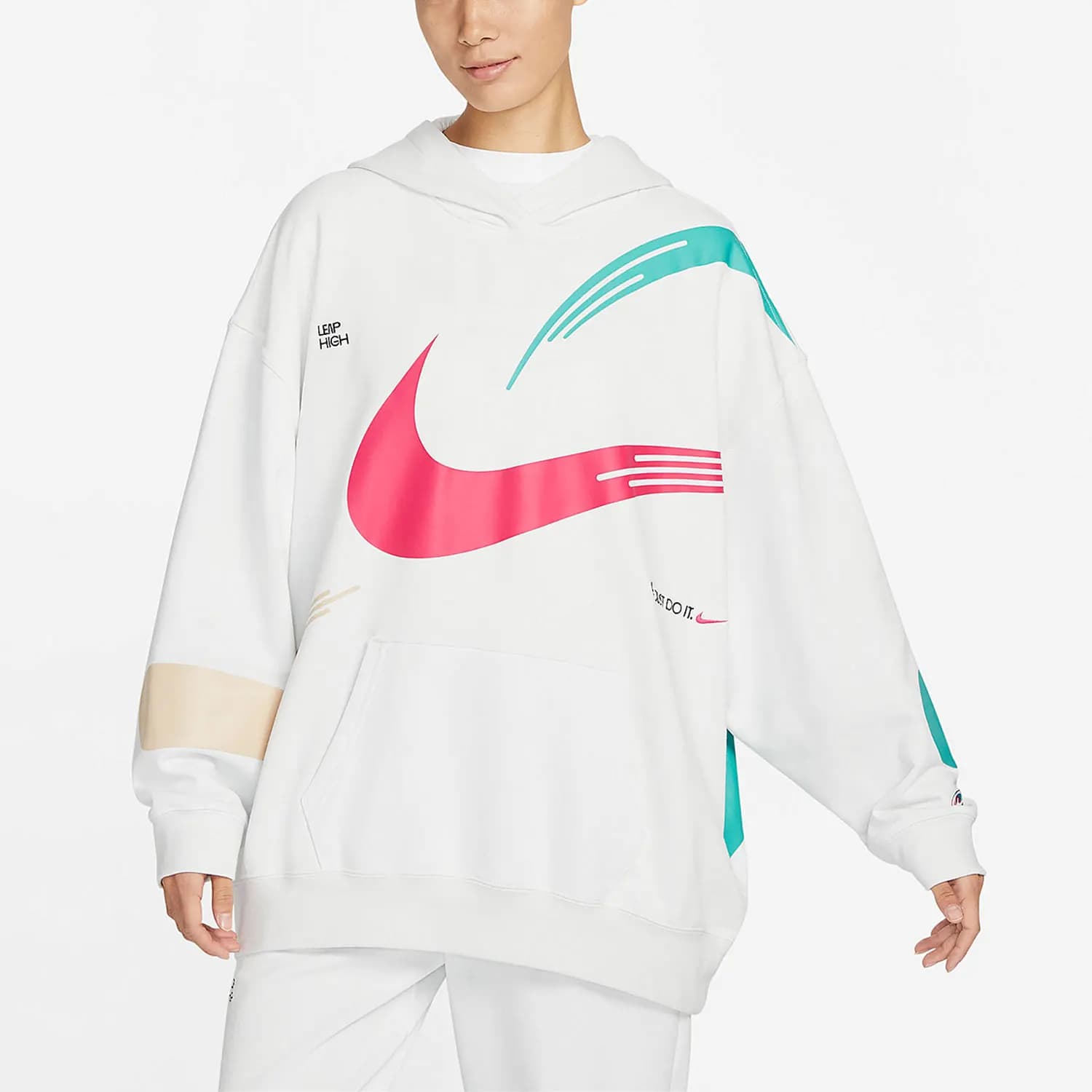 Felpa con cappuccio sportiva casual da donna Nike Authentic Spring New Style FD4798-121