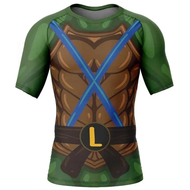 Popolare T-shirt Traspirante per Bambini e Adulti dei Teenage Mutant Ninja Turtles, i Quattro Fratelli, Perfetta per Abbinare a Pantaloncini e Pigiami