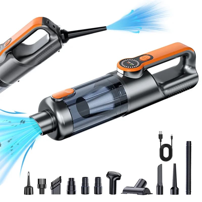 Car vacuum cleaner wireless one-button dust dump high-power portable vacuum cleaner large suction mini handheld vacuum cleaner