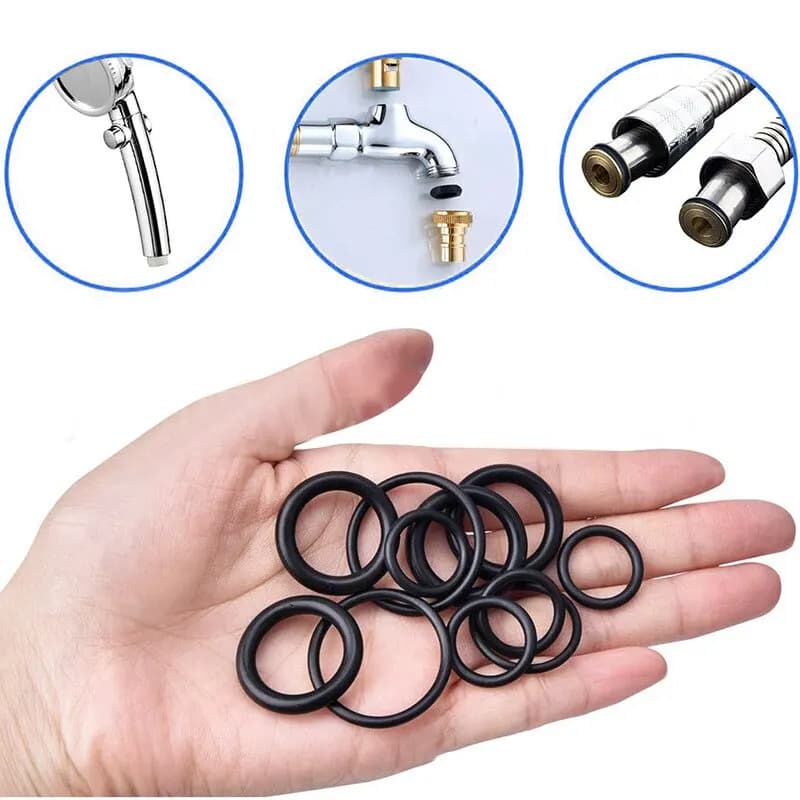 200 pezzi O-ring in gomma in scatola per rubinetto connettore tubo flessibile valvola di tenuta macchina a prova di acqua rondella a prova di olio Combo Set accessori