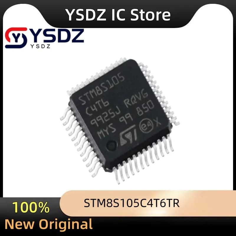 1 pz/lotto Nuovo Originale STM8S105C4T6TR STM8S105C4T6 LQFP-48 16MHz 16KB Memoria Flash Microcontrollore a 8 bit MCU LQFP48