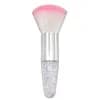 Spazzola per unghie a forma di fiore per manicure Spazzola per la pulizia della polvere per smalto gel per unghie rosa