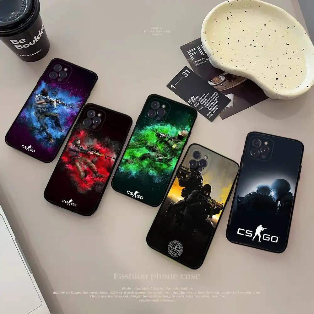 Hot Game Counter Strike CS GO Phone Case for iPhone 16 17 Air 15 14 13 12 11 Pro Max 16E Plus Fundas