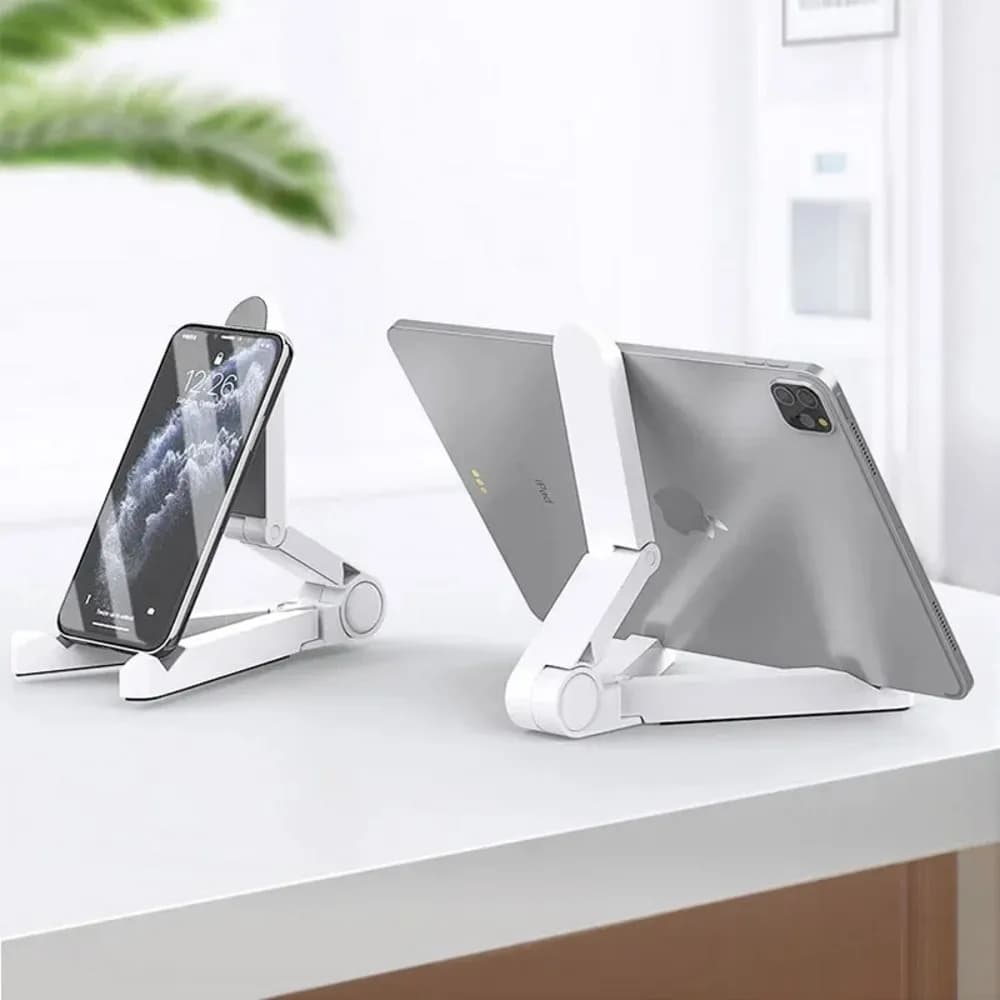 Supporto Pieghevole Universale Portatile per Telefono e Tablet, Accessori per iPad, Supporto da Scrivania con Dissipazione del Calore