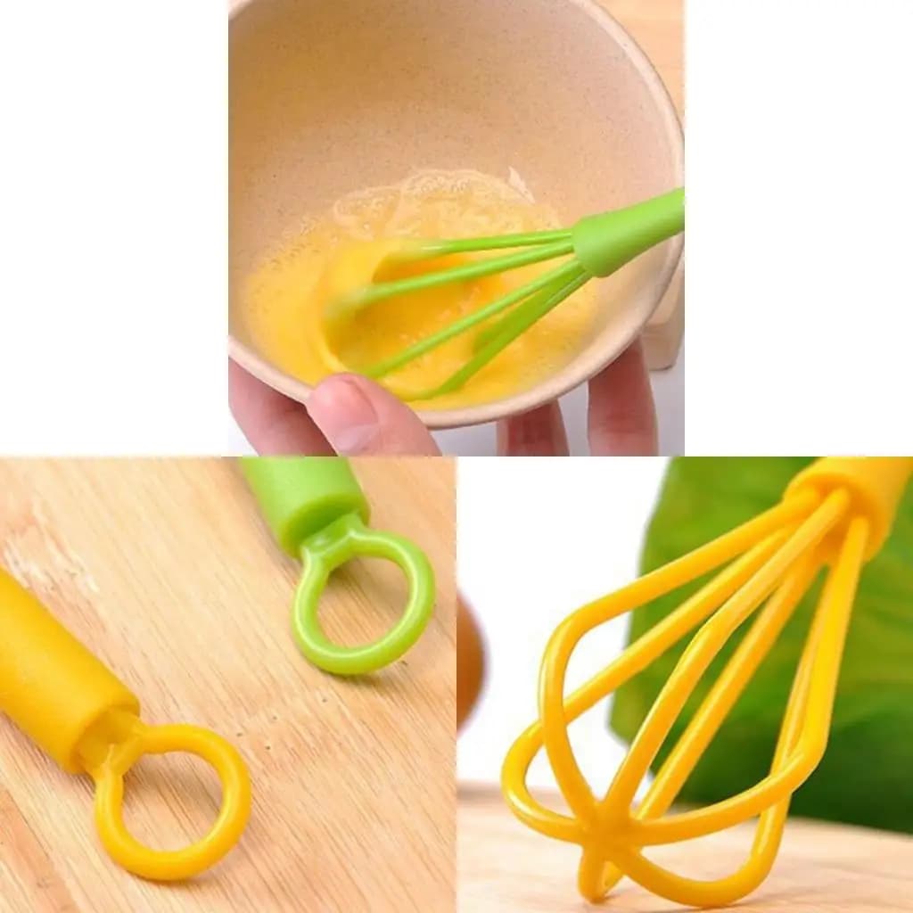 per sbattere, schiumare e mescolare, lunghezza 7,28 pollici, frusta in plastica per cucina, palloncino, mini frusta, frullatore