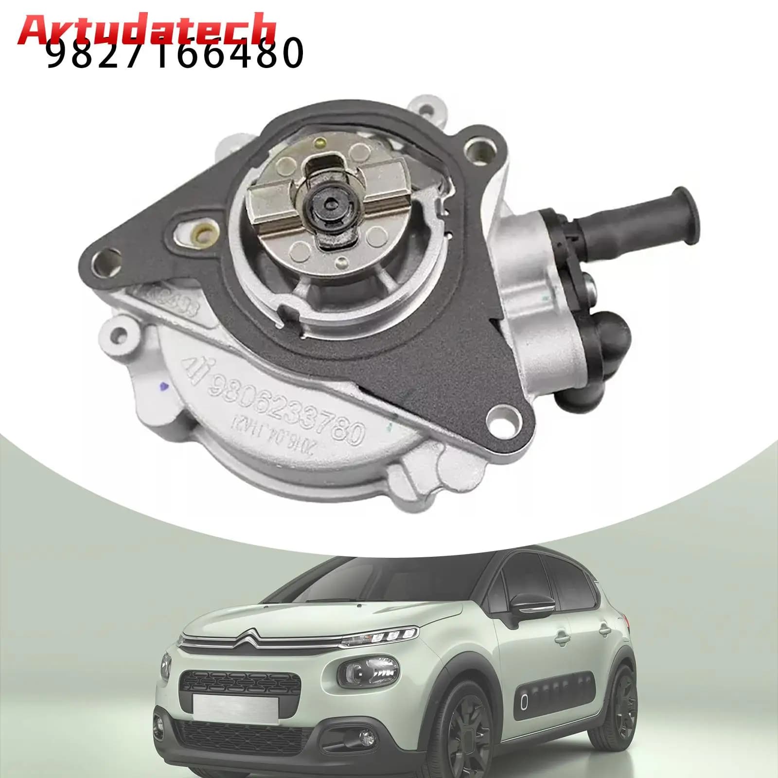 Pompa del vuoto freno Artudatech 9827166480 per Peugeot 308 II Citroen C3 C4 DS3 DS4 1.2 THP Accessori auto