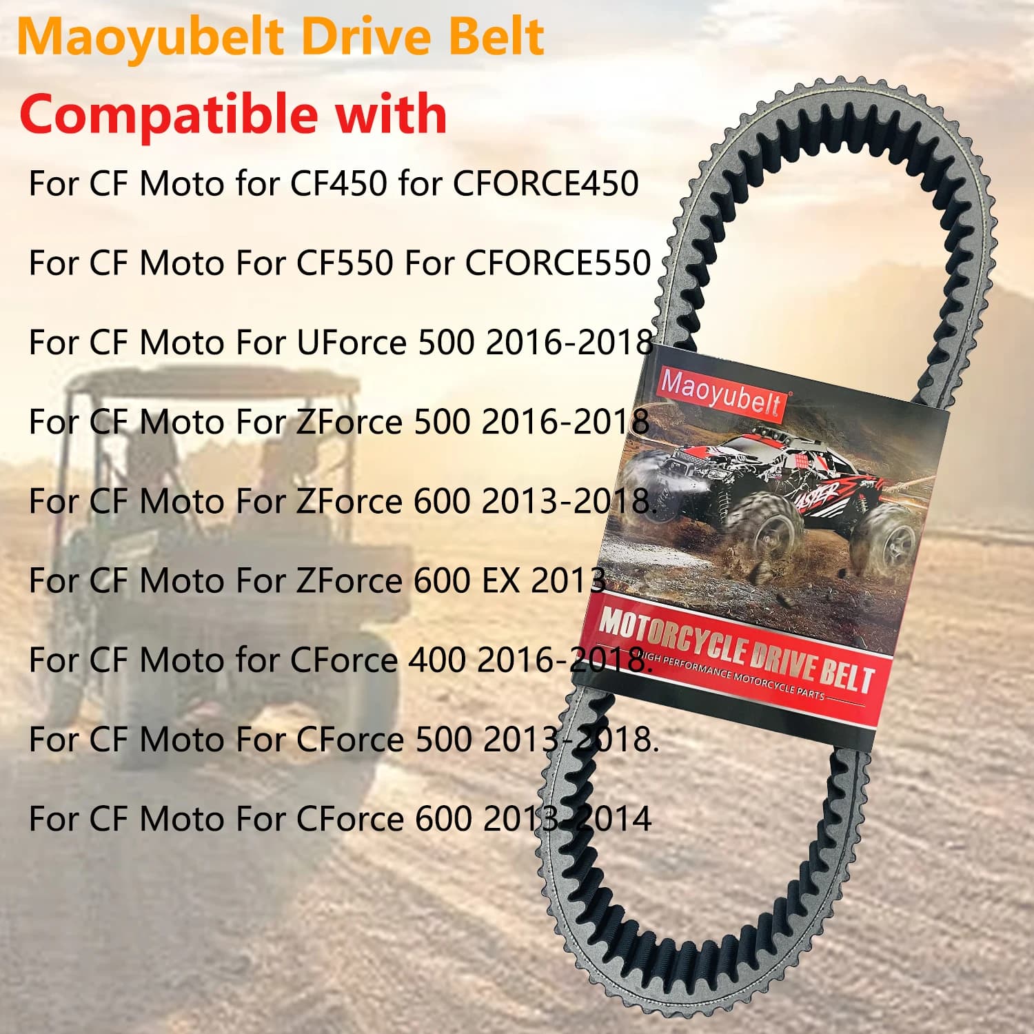 Cinghia di trasmissione adatta per CF Moto CF450 CF550 CForce 400 500 600 Swat Trail Tracker Snyper UForce ZForce 500 600 X5 X6 Z6 0180-055