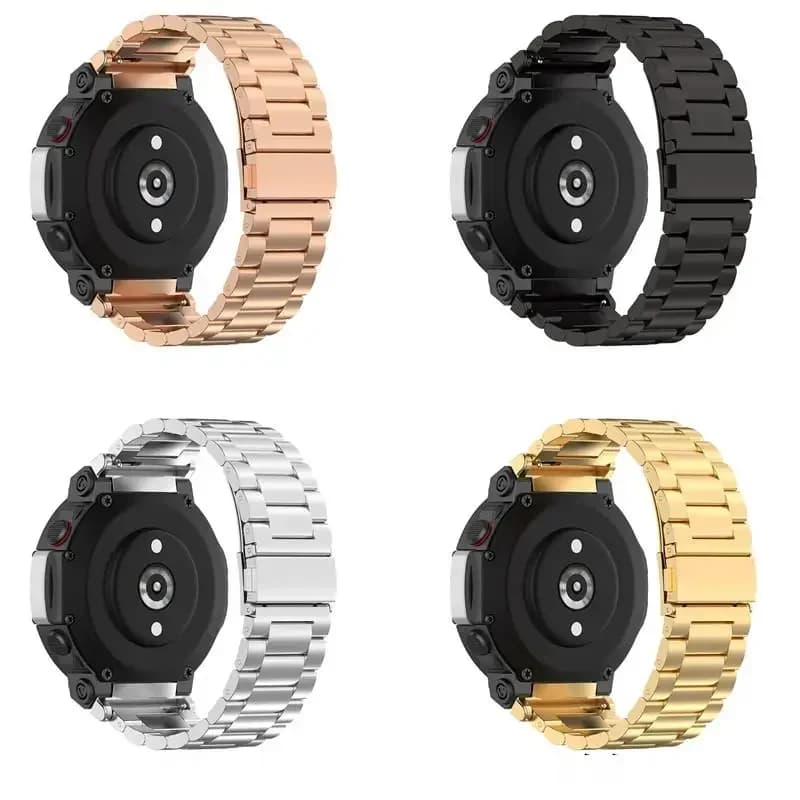 Stainless Steel Strap for Amazfit T Rex 2 Smart Watch Replaceable Metal Bracelet for Xiaomi Huami Amazfit T-Rex 2 Strap