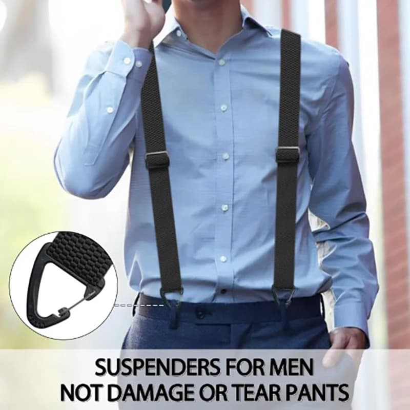 Hidden Suspenders for Men Heavy Duty Work Under Y Back Suspender Clothes with