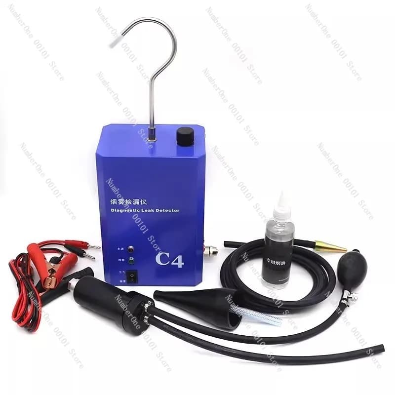 Rilevatore di Fumo Portatile per Auto C4, Strumento Diagnostico per Perdite, Rilevatore di Fumo per Veicoli, Sistema di Rilevamento Presa e Scarico, Rilevamento Circuito Olio