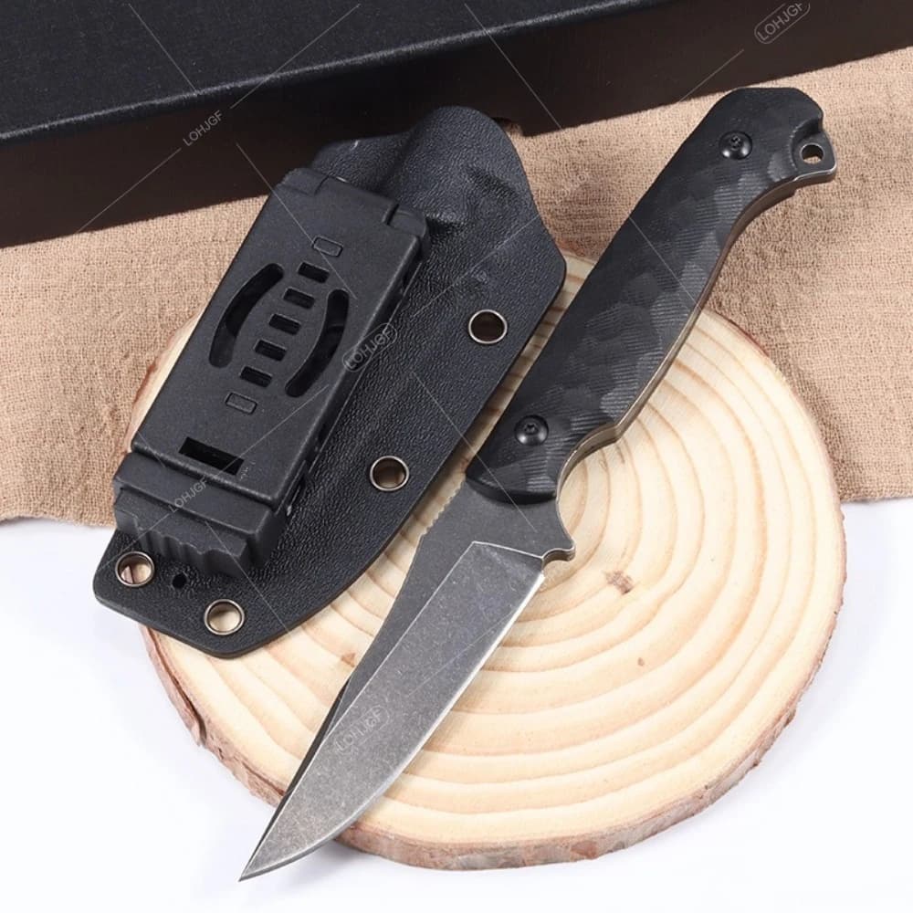 High-quality Camping Picnic Kitchen Cooking Straight Knife Outdoor Lightweight Portable Fishing & Hiking EDC Knives with Sheath