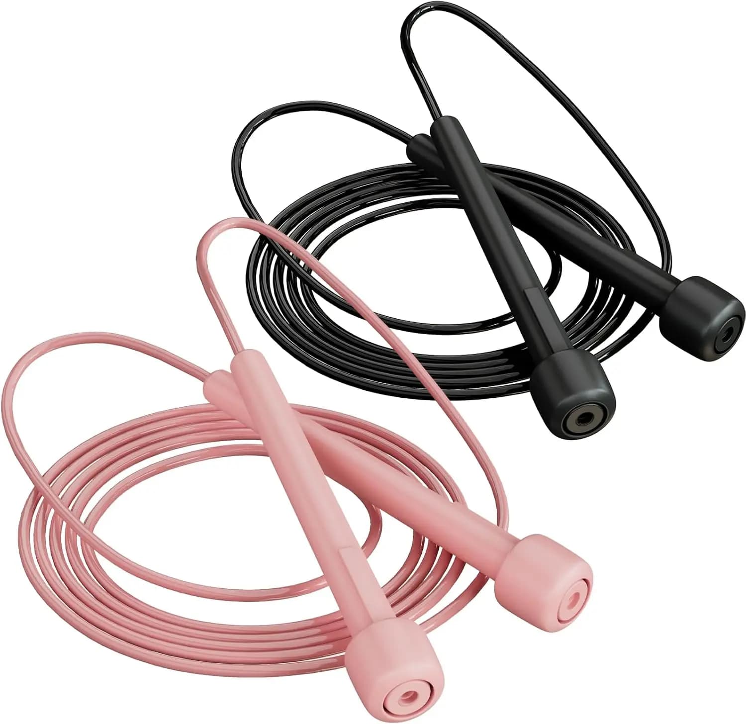 Set of 2 Cords to Jump Adjustable for Fitness Training, Fast Jumping Wheels for Men and Women
