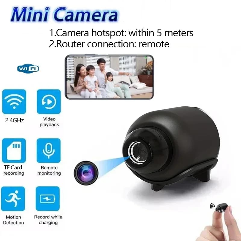 Full 1080P HD X5 Mini WiFi Smart Camera Baby Monitor Home Security Support Large Corner Memory Card USB Security Cam