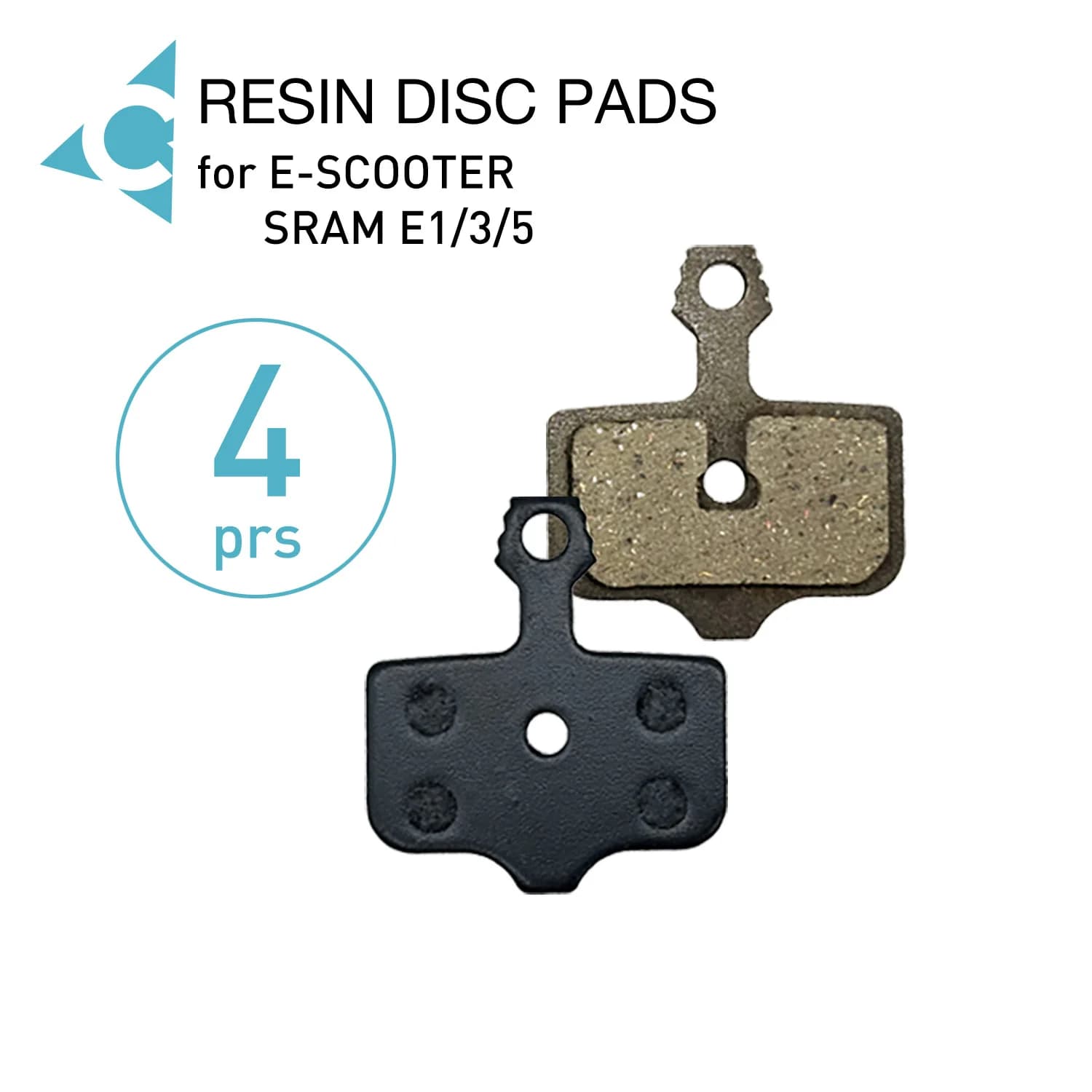4 Pairs Bicycle Disc Brake Pads Resin Semi-Metal Compatible with E-SCOOTER SRAM E1 3 5 Bike Accessories