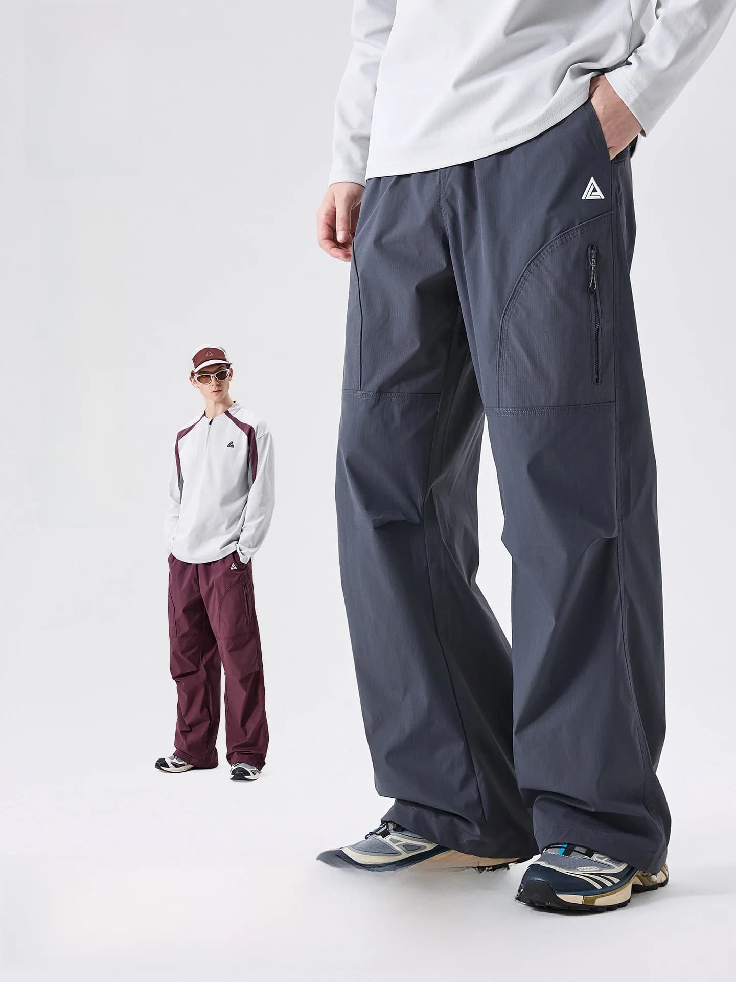 Pantaloni da Arrampicata LAZY DAY per Uomo, Impermeabili e Resistenti all'Usura, Pantaloni da Escursionismo a Tripla Protezione, Stile Funzionale, Abbigliamento Sportivo da Lavoro