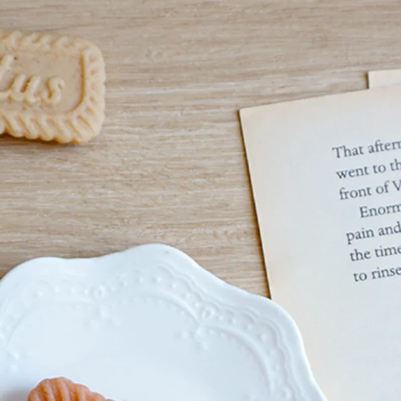 Hot Sale DIY Biscuit Shape Candle Silicone Mold Handmade Biscuit Chocalate Baking Mould