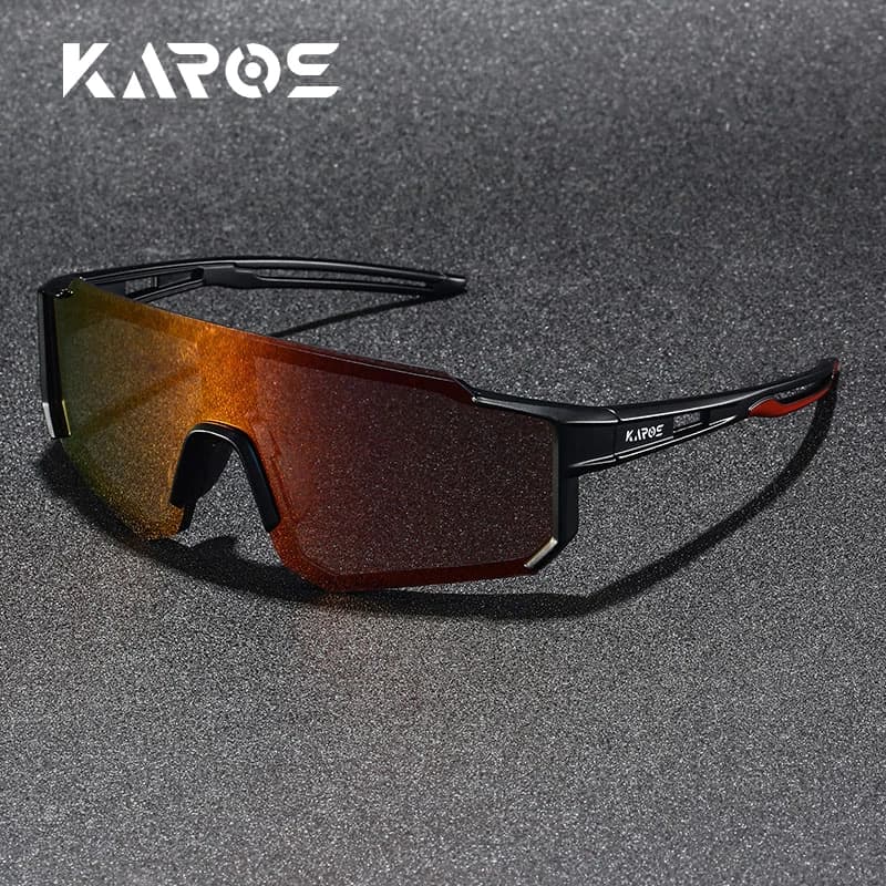 KAROS Occhiali da sole sportivi alla moda UV400 Ciclismo MTB Arrampicata Infrangibile unisex