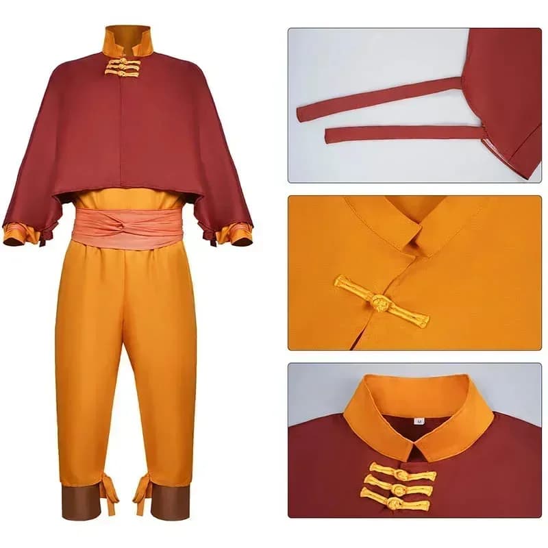 Aang Cosplay Costume 2024 Editio The Last Airbender Role Play for Halloween Anime Comic Con Avatar Outfitsa;k6;8',