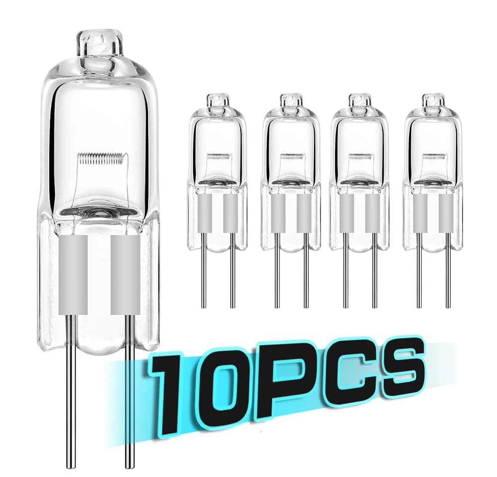 10 pz Lampadina Alogena G4 12 V 5 W 10 W 20 W 35 W 50 W Globo Lotto JC Bi-Pin LED Bianco Caldo Sostituire LED Lampada a Capsula Lampadine Alogene Luce