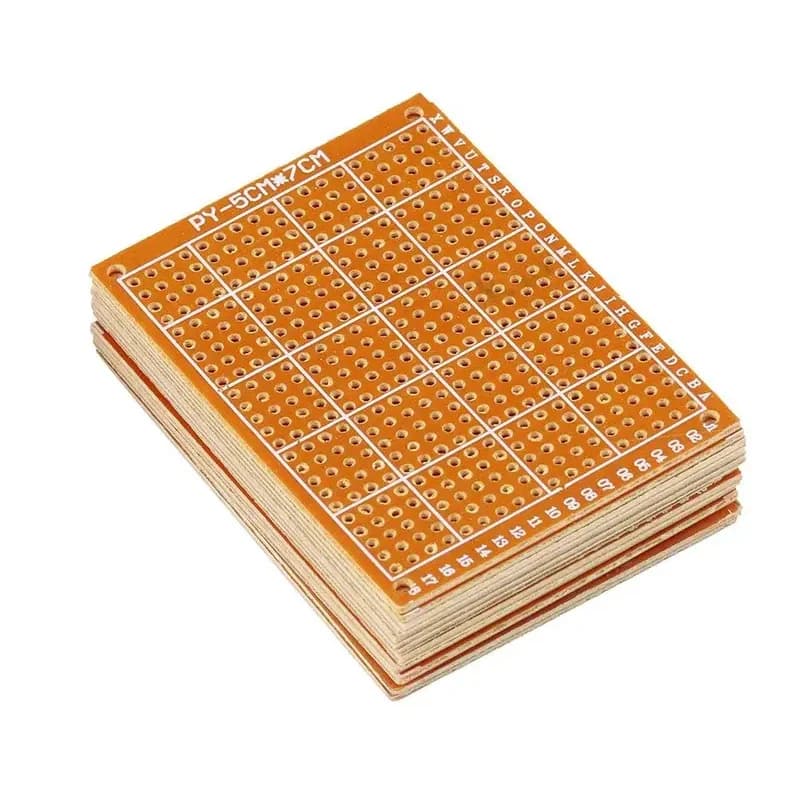5x7cm Single-sided Universal PCB Prototype Board, DIY Soldering Circuit Board for Electronic Experiment & Prototyping Projects
