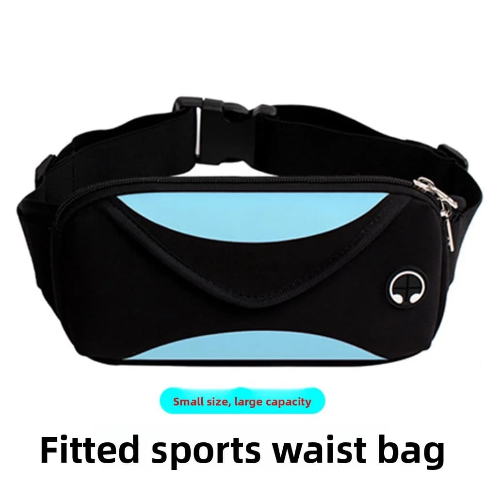 1pc Men Worksite Phone Waist Bag Neoprene Belt Pouch Portable Storage Pack for Fitness Running Hiking Outdoor Activities