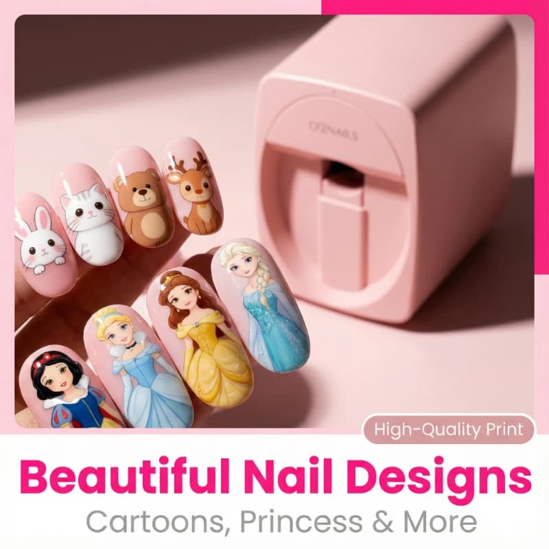Stampante 3D Portatile per Nail Art con Controllo APP Intelligente, Macchina Multifunzionale per Decorazione Unghie, Strumento per Manicure Domestico e Professionale, Regalo Ideale per Ragazze