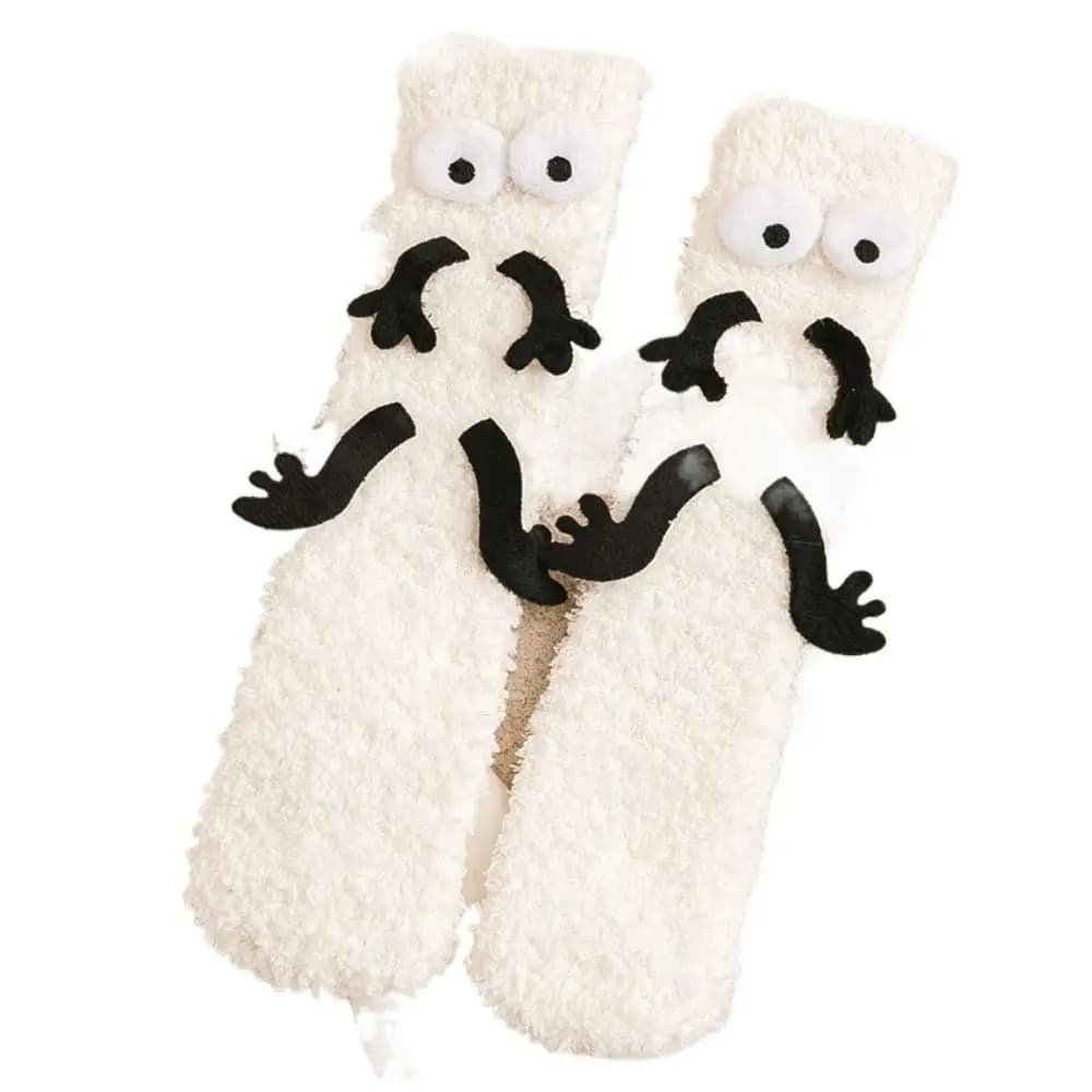 Comfortable Japanese Lovely Warm Soft Thicken Coral Velvet Cartoon Children's Socks Harajuku Medium Tube Socks